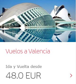 Iberia codigo promocional Valencia